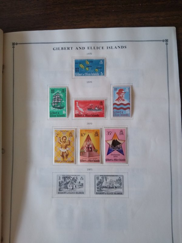 collection on pages 10% of Scott CV Gilbert & Ellice Islands 1956-77 CV $70.50