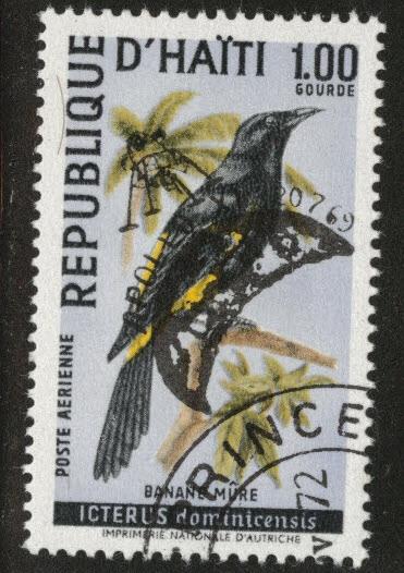 Haiti  Scott C344B Used  CTO Bird stamp