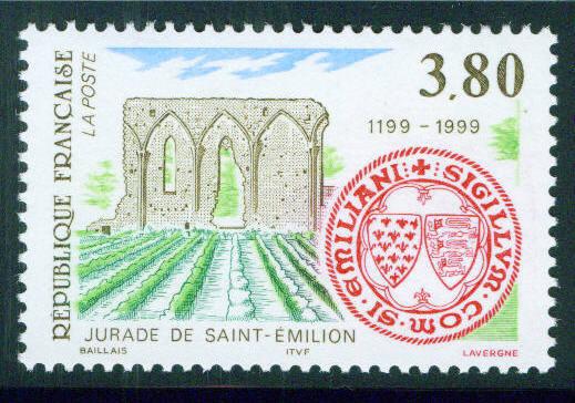 FRANCE Scott 2727 MNH** 1999 Saint-Emilion