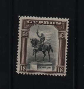 Cyprus KGV 1928 SG130 Coeur de Lion - mounted mint