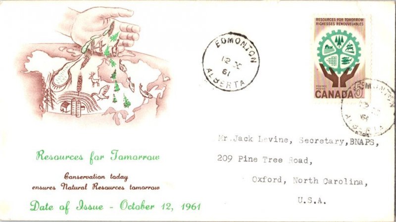 Canada Scott 395 Typewritten Address.