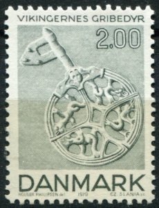 Denmark Sc#654 MNH, 2k grnsh gray, Viking age art (1979)