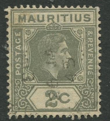 Mauritius - Scott 211 - KGVI Definitive Issue -1938 - FU -Single 2c Stamp