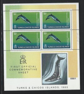 Turks and Caicos Islands   sheets of four mnh  sc 564-571