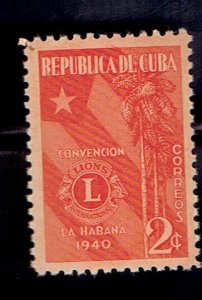 CUBA SCOTT#363 1940 2c LIONS INTERNATIONAL - MH