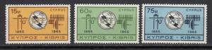 Cyprus - 1965  ITU Sc# 257/259 - MNH (2395)