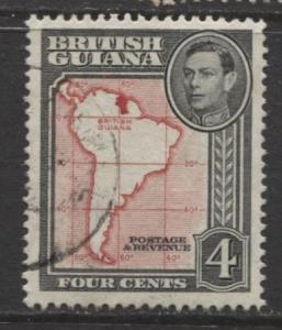 British Guiana - Scott 232 - KGVI- Definitive -1938 - VFU - Single 4c Stamp