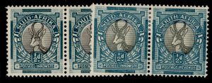 SOUTH AFRICA GVI SG75c + 75cd, ½d SHADE VARIETIES, M MINT. Cat £25.