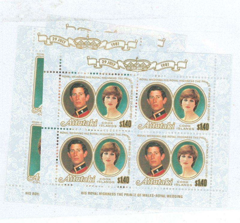 Aitutaki #247-9 Mint (NH) Souvenir Sheet