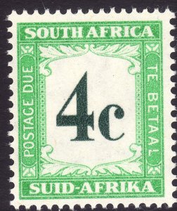 1961 South Africa postage due 4¢ issue Sc# J48 MVLH CV $1.10