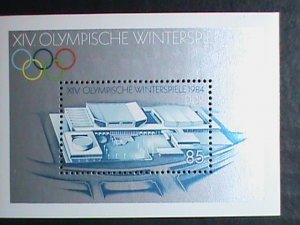 Germany DDR Stamp:1984-SC#2388-14th Winter Olympic Games:-mnh-S/S sheet-rare