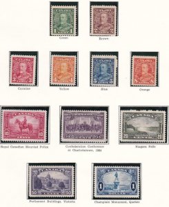 CANADA # 217-227 VF-MNH KGV PICTORIAL ISSUES OF 1935 CAT VALUE $240+