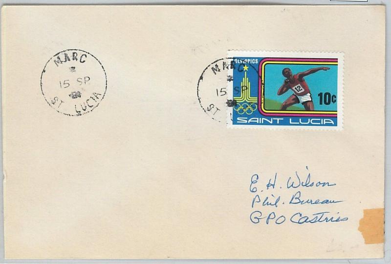 62315  -  ST LUCIA - POSTAL HISTORY -   COVER 1981: MARC