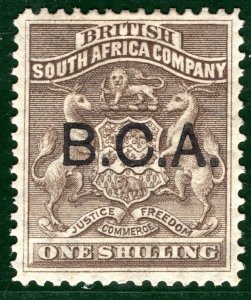 Nyasaland BRITISH CENTRAL AFRICA SG.7 1s BCA (1891) *WATERMARK* Mint  BRBLUE57