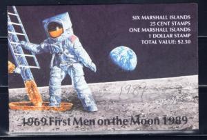 Marshall Is 238a NH 1989 20th Anniv of First Moon Landing Booklet