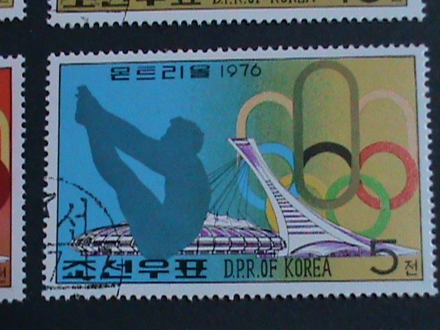 ​KOREA STAMP-1976-SC#1469-74 OLYMPIC GAMES MONTREAL'76-CANADA CTO STAMPS VF