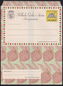 MOZAMBIQUE 1960s $2.50 Fruit aerogramme fine unused........................B1988