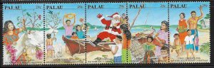 1993 Palau 317 Christmas MNH strip of 5