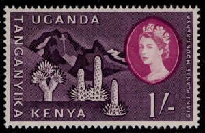 KENYA UGANDA TANGANYIKA QEII SG192, 1s dp red violet & reddish purple, LH MINT.