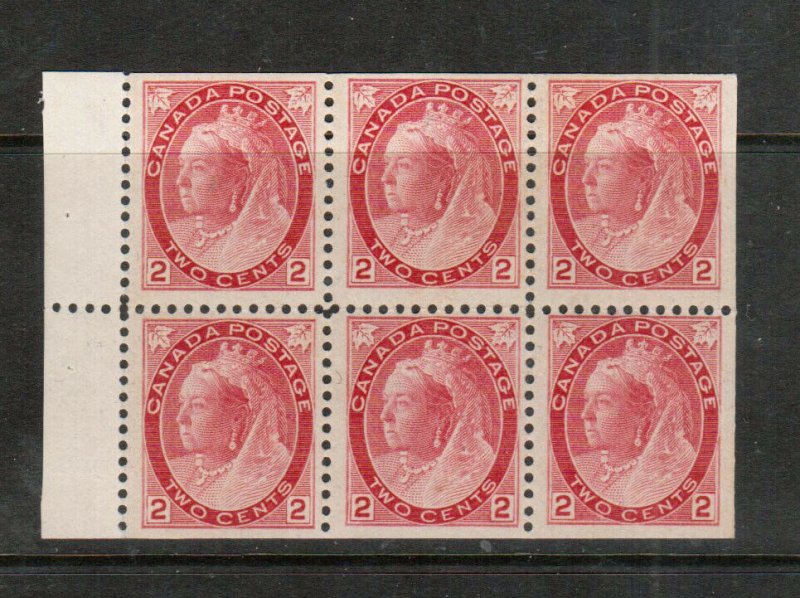 Canada #77b Extra Fine Never Hinged Booklet Pane