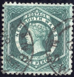 New South Wales 1882-1891 5p dark blue SC65