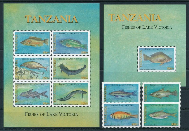 [110136] Tanzania 2005 Marine life fish With souv. Sheet MNH