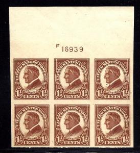 576 Mint,OG,NH... Plate Block of 6... SCV $45.00