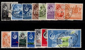 TRINIDAD & TOBAGO QEII SG284-297, 1960-67 complete set, FINE USED. Cat £30.