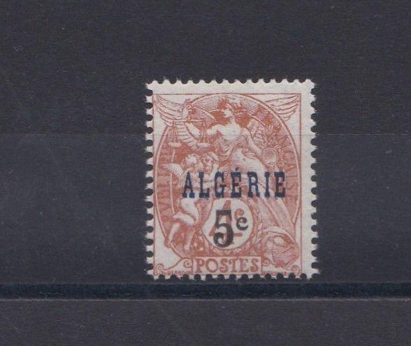 FRENCH COLONIES  ALGERIA 1927 5C ON 4C  M H               