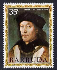 BARBUDA - 1970 - English Monarchs, Henry VII - Perf 1v - Mint Never Hinged