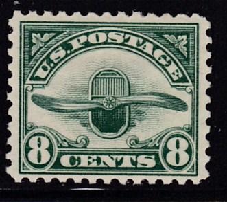 United States Airmail C4  8cent green VF/Mint(*)