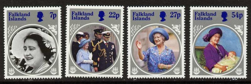 Falkland Islands 420-3 MNH Royalty, Queen Mother 85th Birthday