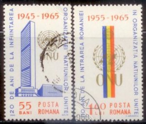 Romania 1965 SC# 1717-8 CTO L189