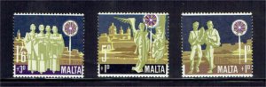 MALTA #B1-B3   CHRISTMAS  MINT  VF NH  O.G   a