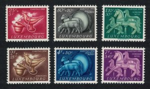 Luxembourg Ram Horse Cockerel Toys 6v 1954 MNH SG#580-585 MI#525-530