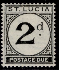 ST. LUCIA GV SG D4, 2d black, M MINT. Cat £24.
