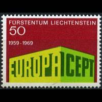 LIECHTENSTEIN 1969 - Scott# 453 Europa Set of 1 NH