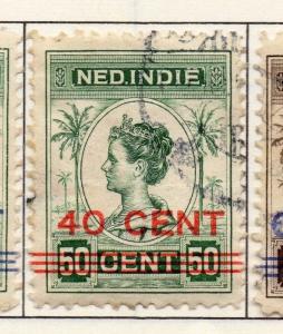 Indonesia Dutch Indies 1917 Early Issue Fine Used 40c. Surcharged 152844