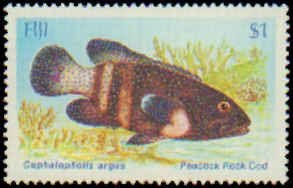 Fiji #536-539, Complete Set(4), 1985, Fish, Never Hinged