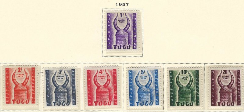 Togo J42-48 MNH BIN $2.10