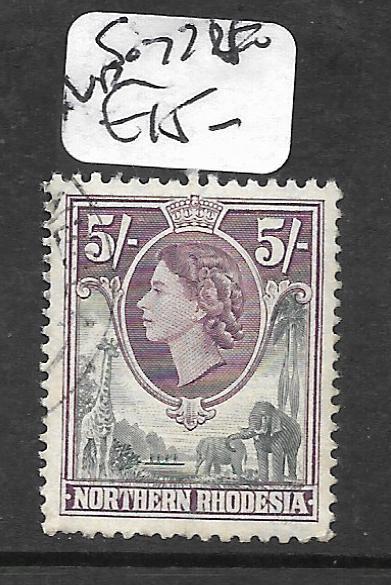 NORTHERN RHODESIA  (P1109B) QEII  5/-   SG 72  VFU