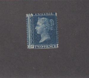 GB SG 47 SC # 30 PLATE 11 2d BLUE MH (Bottom Perfs Clipped) CAT VALUE $500