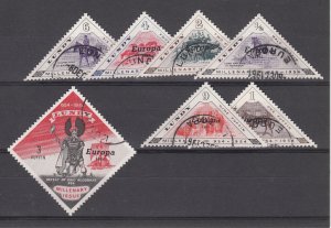 Lundy 1961 Europa overprints set of 7 - Fine Used