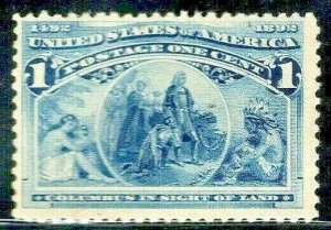 [CA]   US #230 MNH 1893 Classic 1c 'Columbian Exposition' Stamp...Ships Free!