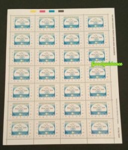 2009- Libya- 16th Mediterranean Games - Pescara, Italy- Full sheet set 1V. MNH** 