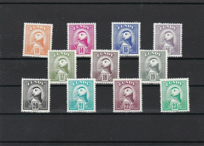 Lundy Mint Never Hinged Puffin Stamps Ref 27185