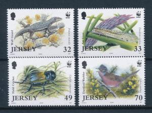 [54292] Jersey 2004 Animals WWF Lizard Cricket Bird MNH