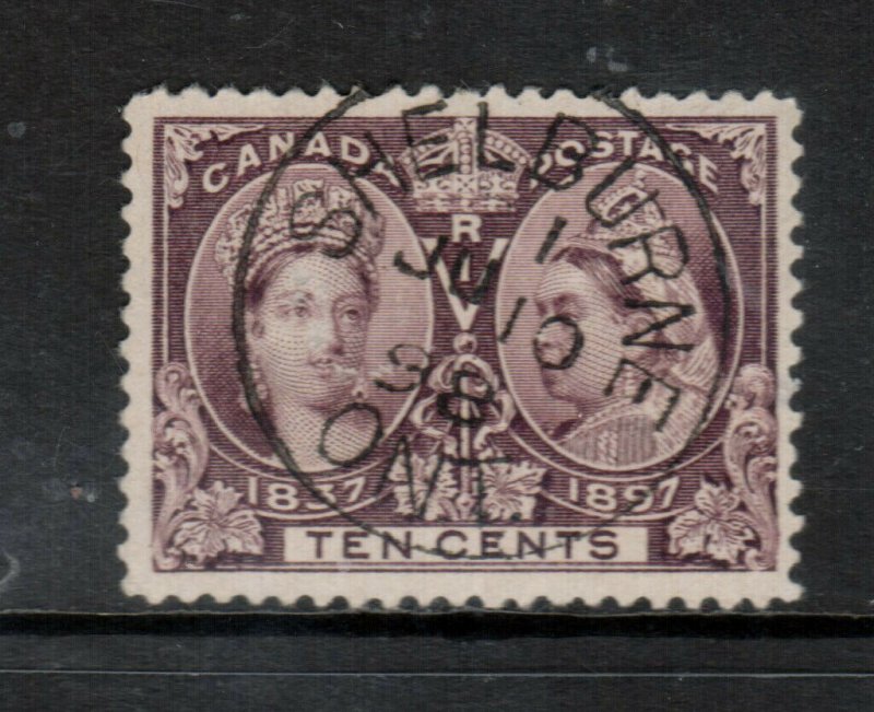 Canada #57 Very fine Used With Ideal S.O.N. July 10 1898 CDS Cancel Shelberne 