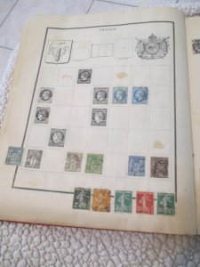 VEGAS - Battered 1928 Scott Album - OLD Stamps Incl China  >160 Photos! FE604