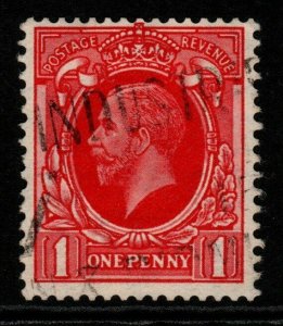 GB SG440c 1934 1d SCARLET WMK SIDEWAYS FINE USED